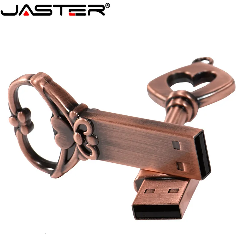 Корабль медь любящее сердце в Форме Флеш накопитель виде ключа USB 2 0 4gb/8gb/16gb/32gb/64GB
