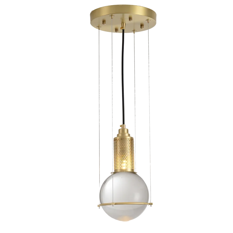 Скандинавский подвесной стеклянный шар лампа кухонный светильник закрепленный