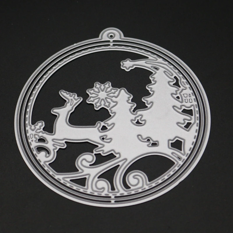 Металлические штампы для скрапбукинга YINISE фотографий Рождественская бумага