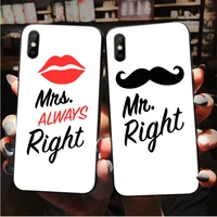 soft unique couples phone cases for iphone11 pro max xs se2020 6s 6 7 8 plus xr x 5s 5 tpu lovers cover cellphones shell coque