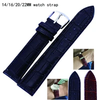 new 14mm 16mm 20mm 22mm light brown vintage watch band strap pu leather watchband stainless steel buckle clasp watch