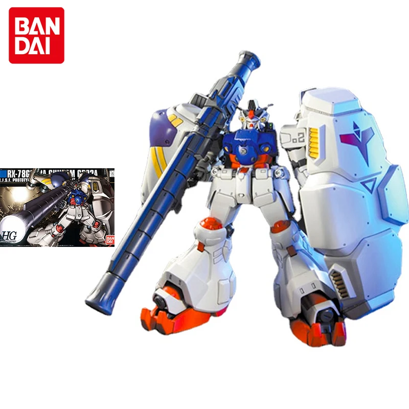 

Bandai Gundam Model Kit Anime Figure HGUC RX-78GP02A Gundam Physalis Genuine Gunpla Collection Decoration Action Toy Figure