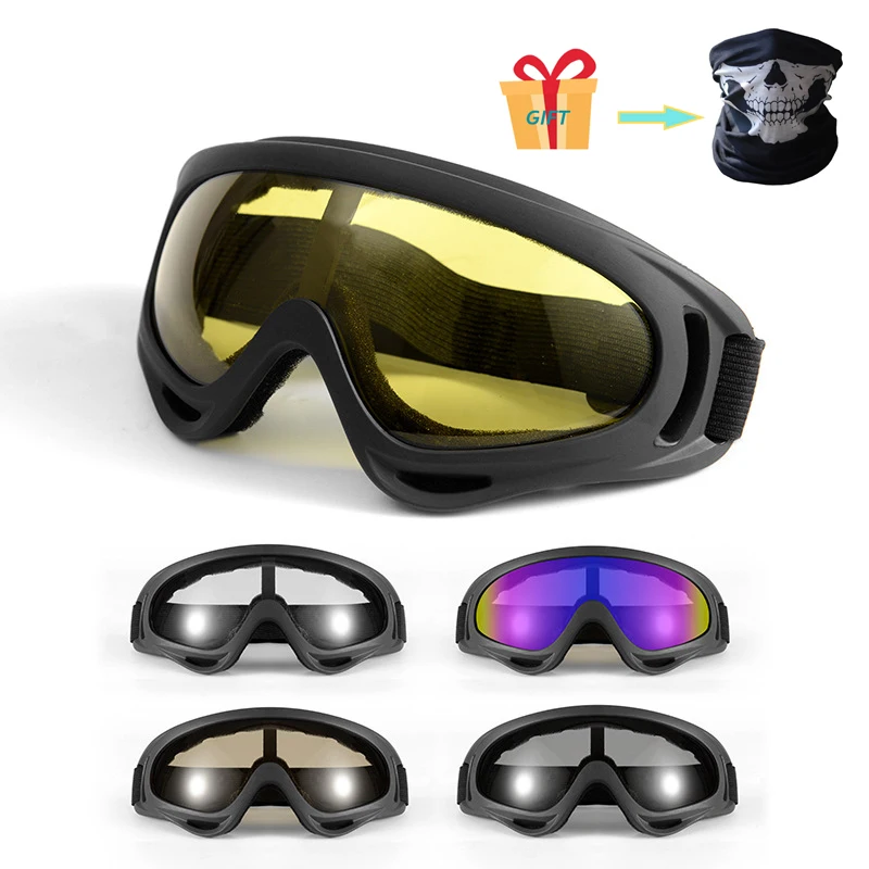 Зимние ветрозащитные лыжные очки, очки для спорта на открытом воздухе, очки CS, лыжные очки UV400, пылезащитные велосипедные очки