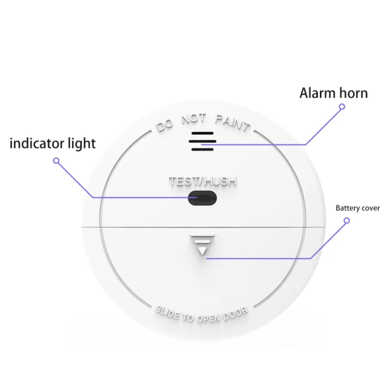 Tuya WiFi Smoke Detector Fire Alarm Independent Sensor For Home Office Security Photoelectric | Безопасность и защита