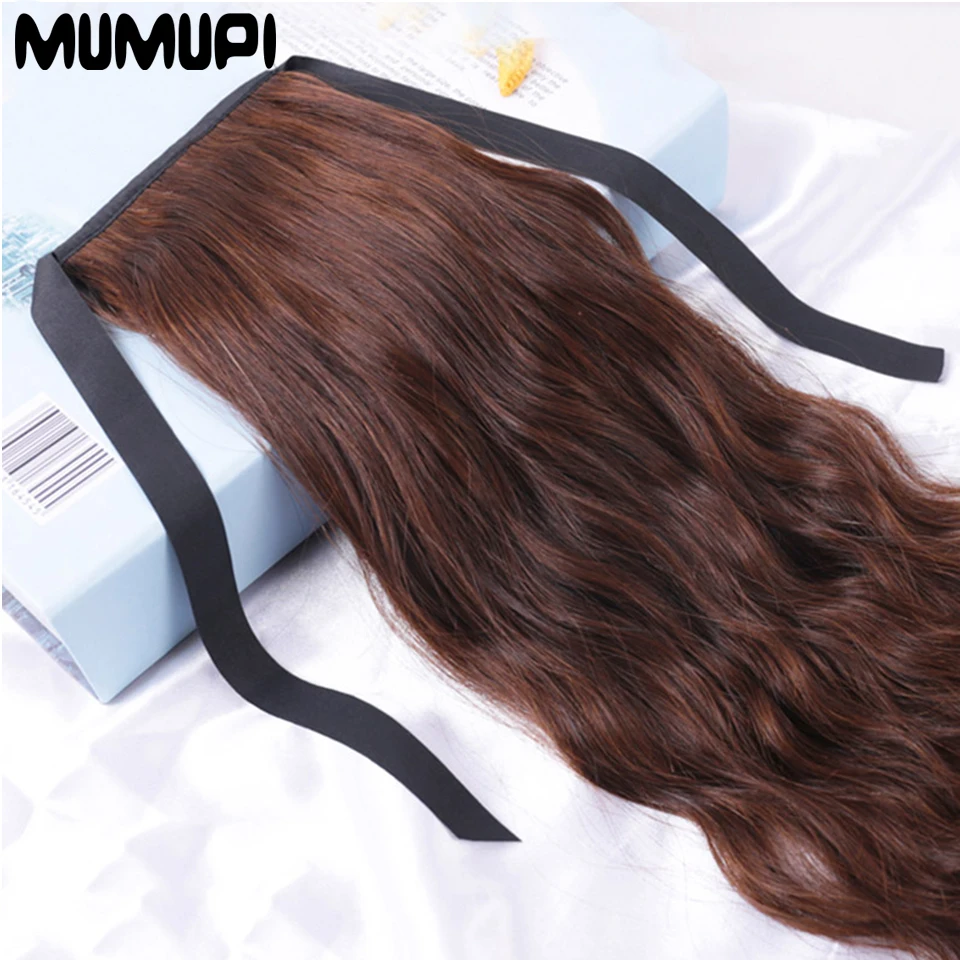 Модные длинные вьющиеся женские волосы конский хвост натуральный зажим для