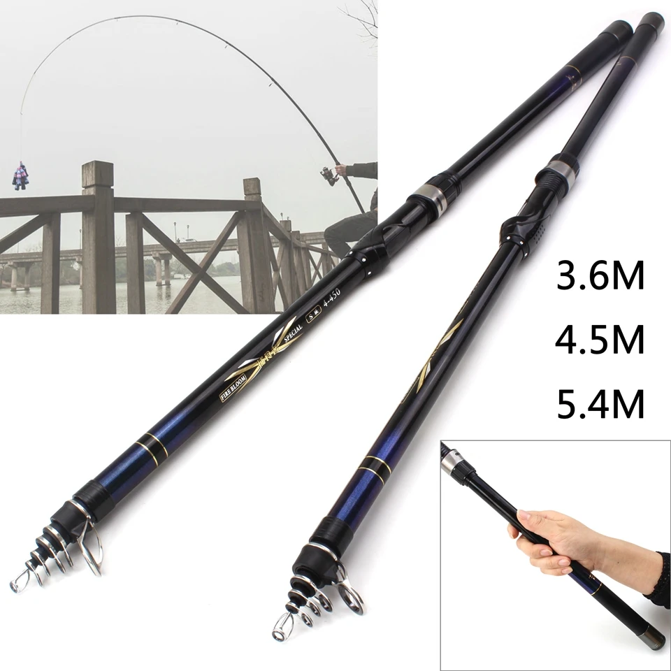 5.4M 4.5M 3.6M Spinning Rod 8H carp Long Shot High Carbon Fishing Strong Power Hard by the sea Lowest profit | Спорт и развлечения