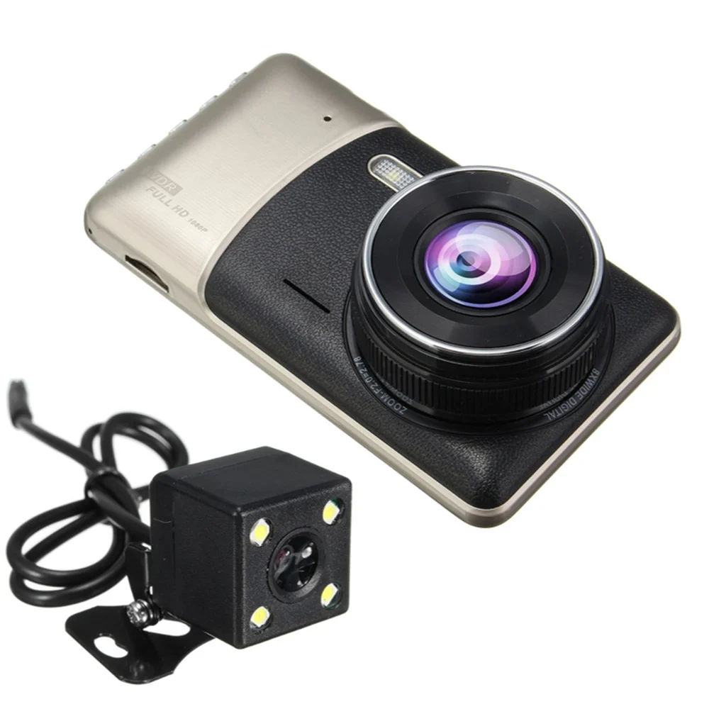 

1080P Dual Dash Cam Dashboard Camera Night Vision 170 Wide Angle G-Sensor WDR Loop Recording Car Recorder
