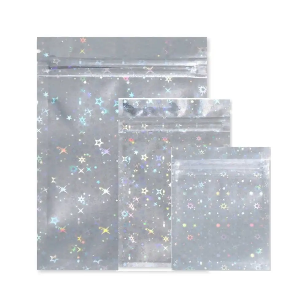 20 шт. пластиковые пакеты с застежкой-молнией голограммой из алюминиевой фольги |