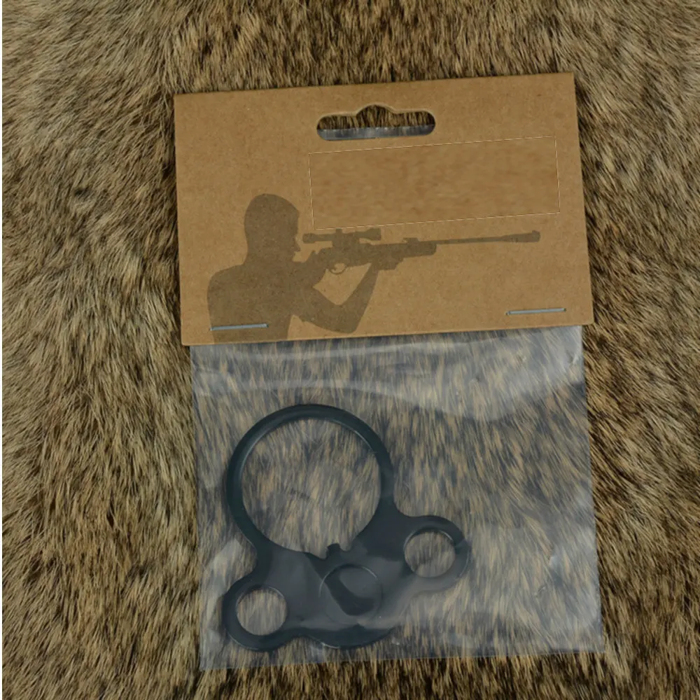 

Tactical Hunting Accessories AR 15 M4 M16 Rifle End Plate Ambidextrous Dual Sling Adapter Loop Rear