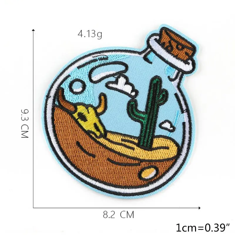 9 шт. нашивка с геометрическим значком на горную планету вышитая аппликация