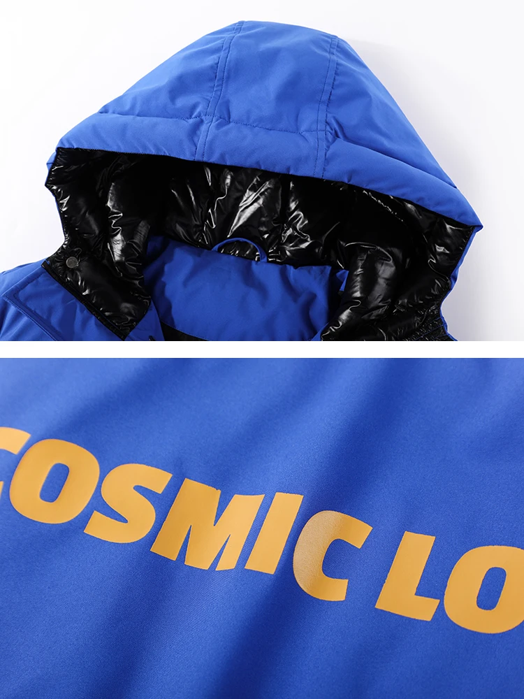 Пионерский лагерь черный синий пуховик Мужская Брендовая верхняя одежда с