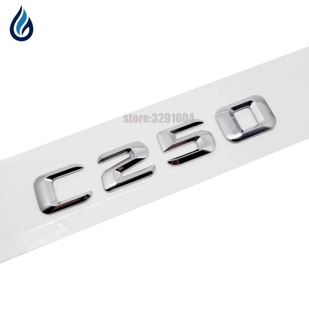 Хромированный значок-эмблема для Mercedes Benz C Class C250 w204 w203 w211 w210 w212 190E W201 W202 |