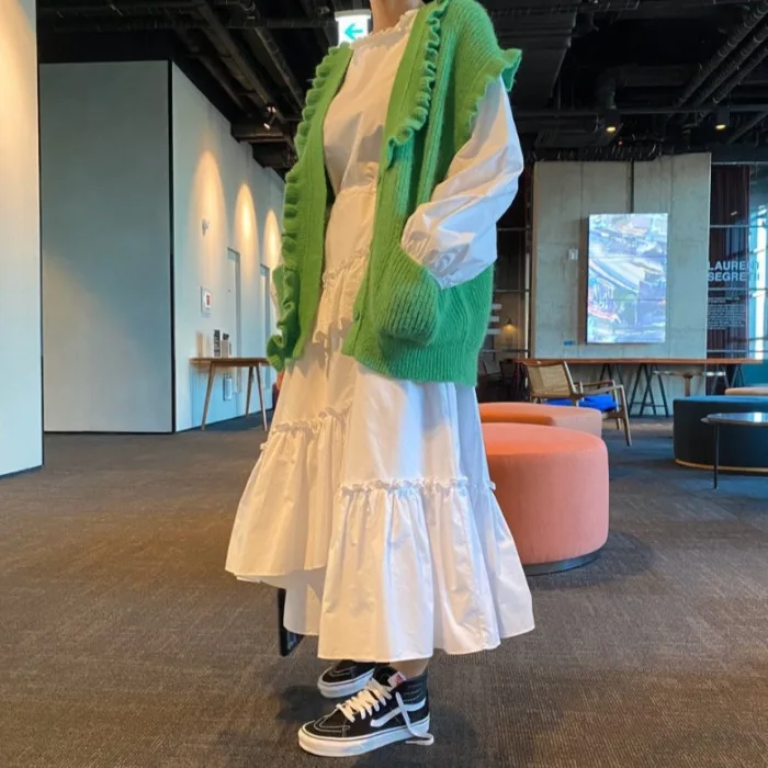 Корейская шикарная одежда для французских меньшинств на осень жилет с