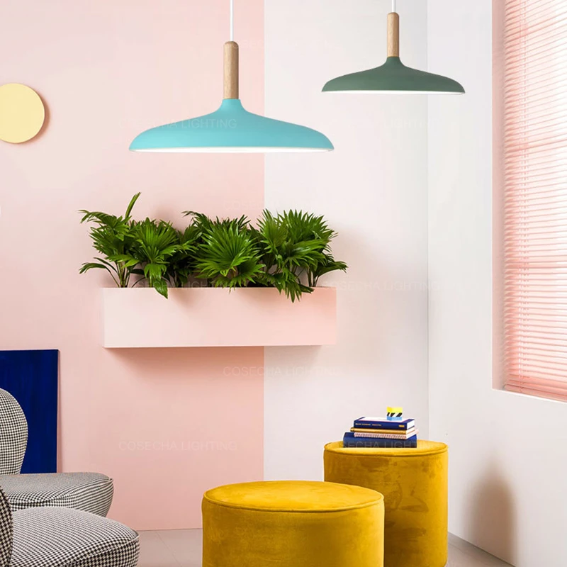 Macarons Одиночный подвесной светильник желтый/розовый/зеленый/синий/серый