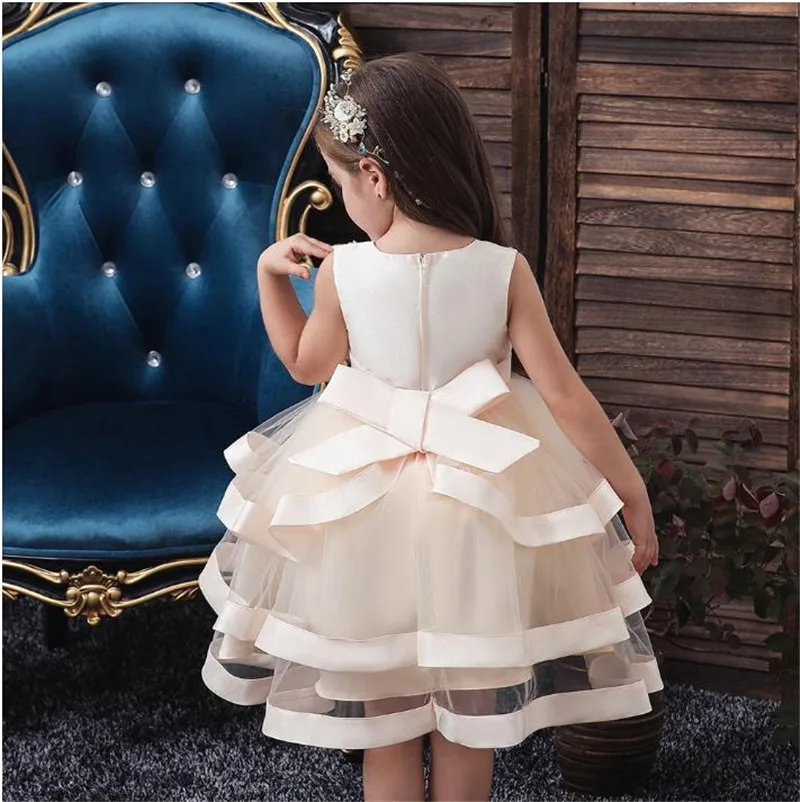 Платье для маленьких девочек вечерние костюмы детей Подарочная детская одежда