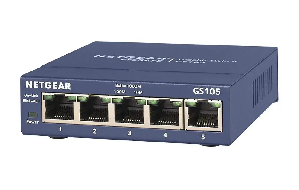 Netgear GS105 5-Port 10/100/1000 Gigabit Ethernet Bandwidth 10 Gbps Unmanaged Desktop Switch | Компьютеры и офис
