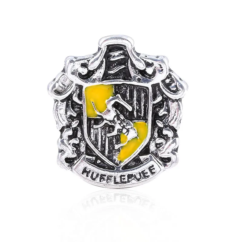 SG модные ювелирные изделия Хогвартс Слизерин Гриффиндор Ravenclaw Hufflepuff школьный значок брошь для женщин и мужчин ювелирные изделия - Окраска металла: X74-2