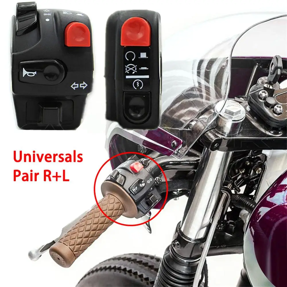 2 шт. комплект кнопочных переключателей для мотоцикла система зажигания стоп