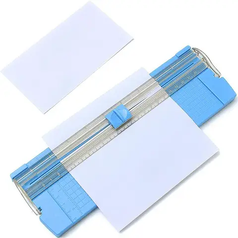 Триммер для бумаги A4/A5, точный школьный резак для карточек, коврик для резки пэчворка, гильотина с выдвижной линейкой, офисные принадлежности