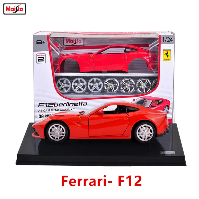 Сборная модель автомобиля Maisto Ferrari F12 1:24 игрушка для мальчиков из новой коллекции