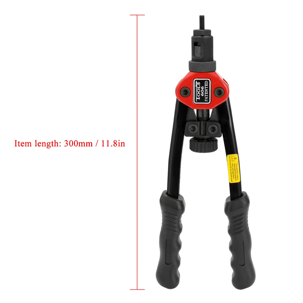 

12in Labor-saving Hand Riveter BT-606 Double Insert Manual Rivet Machine Riveting Tools with Nuts