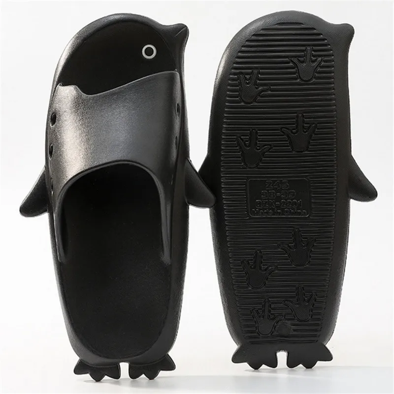 

Slippers Men Casual Shoes Non-slip Indoor Outdoor Summer Man Women Couple Slides Cartoon Penguin Mules Zapatos Hombre