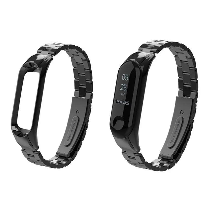 Для Xiaomi mi Band 3 mi lanese роскошный ремешок из нержавеющей стали металлический браслет для Xiao mi ремешок Сменные аксессуары