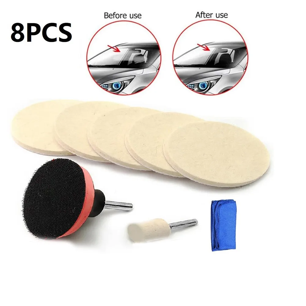 

8PC/SET Auto Car Scratch Remover Glass Polishing Kit Scratch Repair Tool For Car Polisher Buffer Buffing Accessories