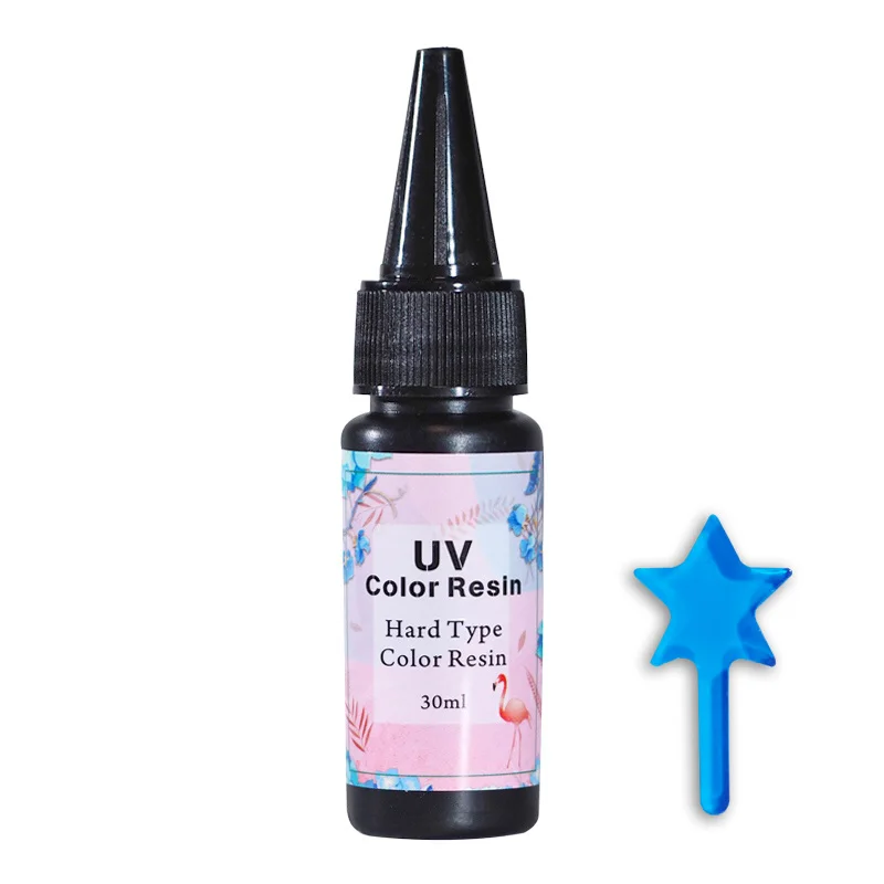 Blue Kawaii Создание украшений из каучука УФ Смола активированная Солнечная