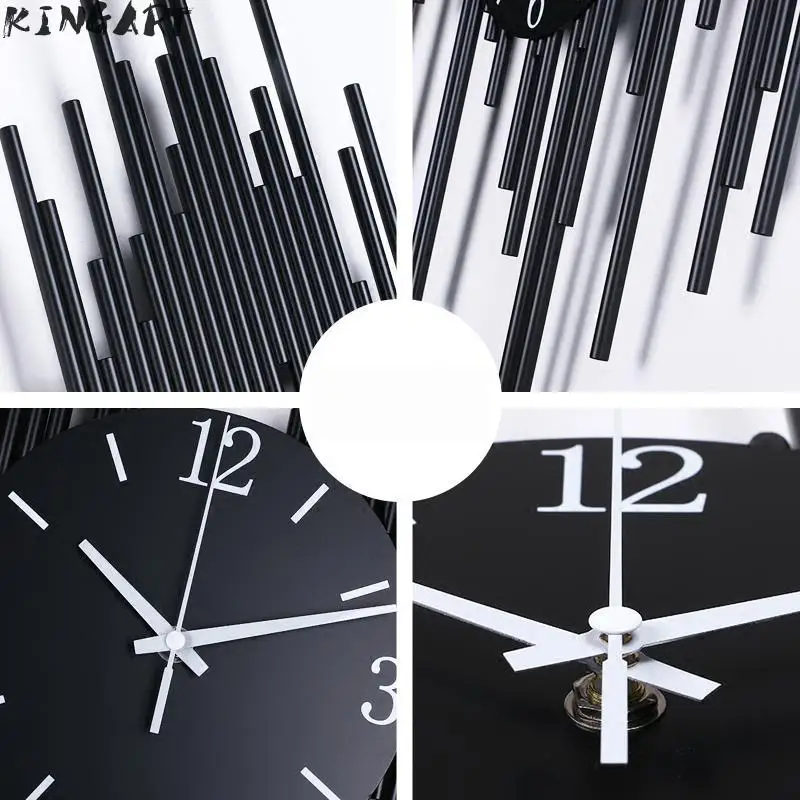 Большие настенные часы современный дизайн простые большие Ресторан украшение