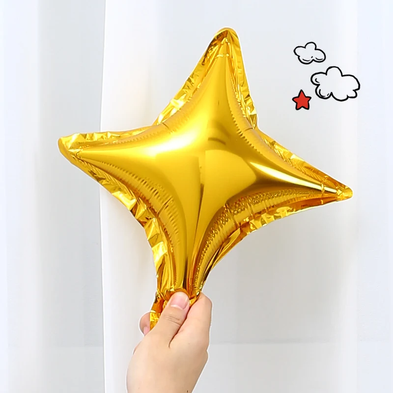 10Pcs/Lot 10Inch Four Star Aluminum Foil Balloon Baby Shower Birthday Party Wedding Decoration Valentine's Day helium Globos - купить по