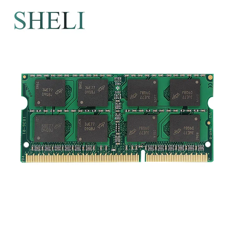 

SHELI New Notebooks Memory 4GB 2RX8 PC3-12800S DDR3 1600MHZ Standard Voltage 1.5V CL11 204pin Laptop Memory