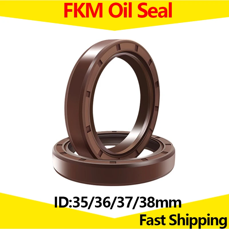 

FKM Framework Oil Seal ID 35mm 36mm 37mm 38mm OD 42-90mm Thickness 4-12mm Fluoro Rubber Gasket Rings