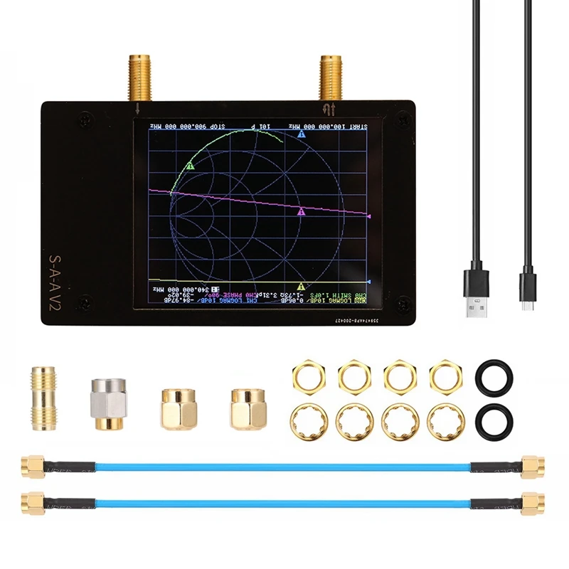 

Вектор 3G S-A-A-2 NanoVNA V2 сетевой анализатор коротковолновый HF VHF UHF антенный анализатор с корпусом антенный анализатор