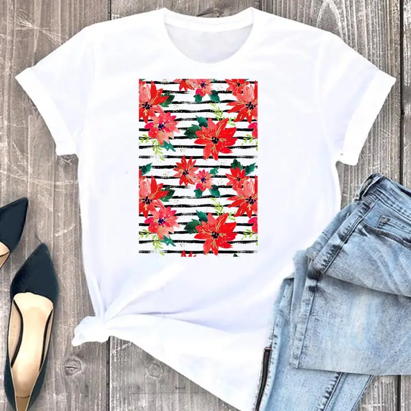 

Women Lady Dog Ice Cream Funny Casual 90s Style Cartoon Shirt Clothes Tshirt Tee Womens Top Female Print T Graphic T-shirt