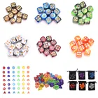 Новые круглыеполимерные фотоигральные кости, разные цвета, развлекательные аксессуары для настольных игр