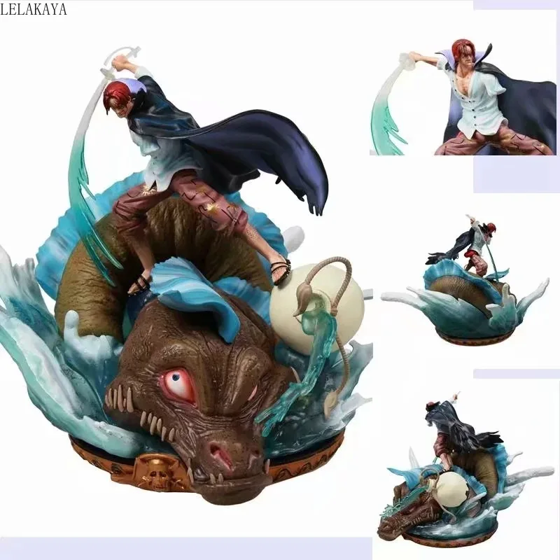 27 см аниме One Piece Red Hair Shanks ездить на драконе Battle Ver. GK статуя ПВХ экшн фигурка модель