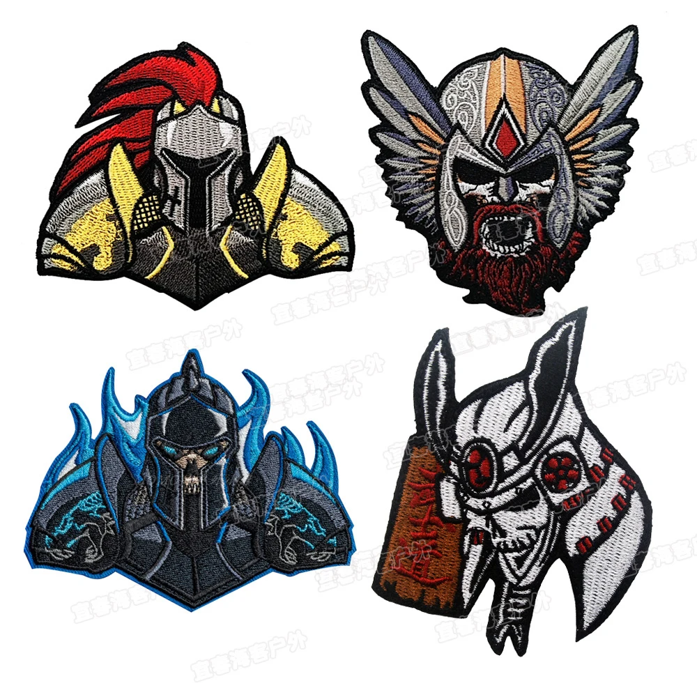 Шлем samurai в японском стиле аксессуар с эмблемой 10 см крючком и петлей