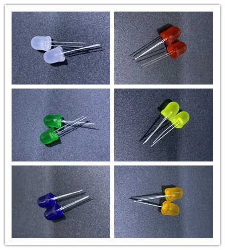 10 шт. Разноцветные мм Светодиодные рассеянные красные желтые синие зеленые белые