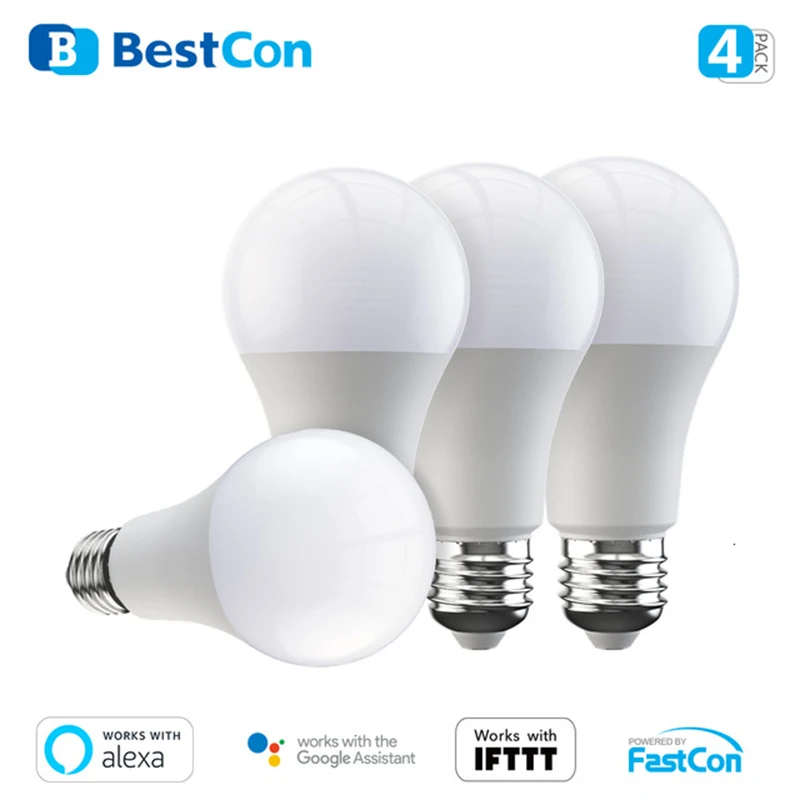 4 Pack BroadLink умный светильник BestCon LB1 SCCT1 диммер Светодиодный с голосовым управлением
