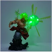 Dragon Ball Супер Broly фигурка светодиодный светильник Dragonball Broli ПВХ Модель Зеленый эффект сцены фигурки DBZ Broli игрушки Рождественский подарок