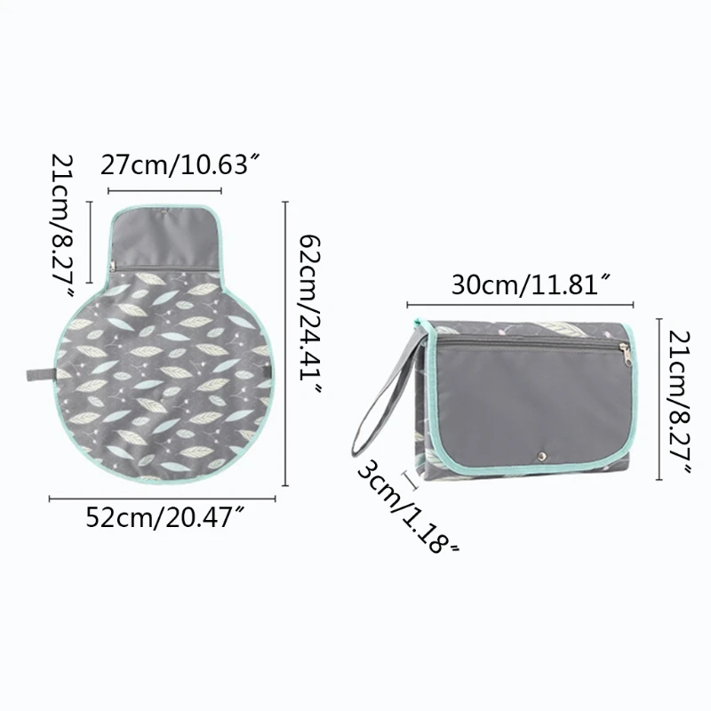 

Diaper changing pad Portable Baby Changing Mat Infant Multifunction Diaper Changing Pad Storage Bag