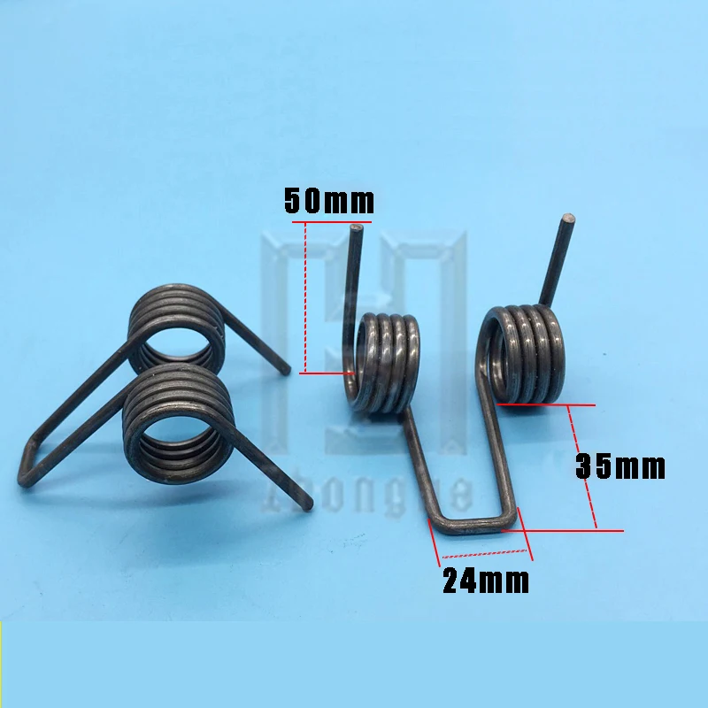 Customize Spring Steel Big Double Torsion Spring Wire Diameter 3mm X 24mm Outer Diameter
