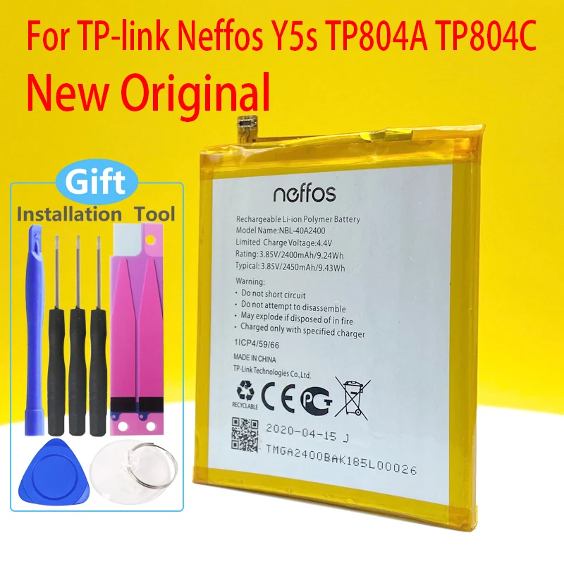 NBL 40A2400 Батарея для TP link Neffos Y5s TP804A TP804C мобильный телефон Новый 2400 мА/ч в