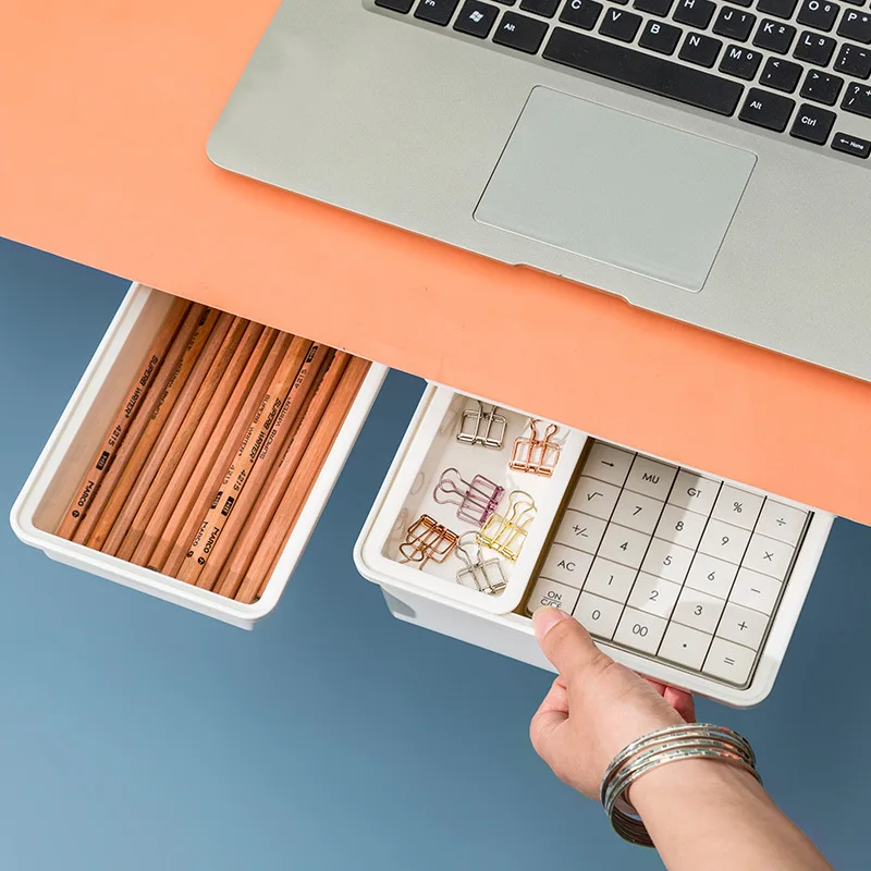 Самоклеящаяся подставка для карандашей под столом ящик хранения скрытая