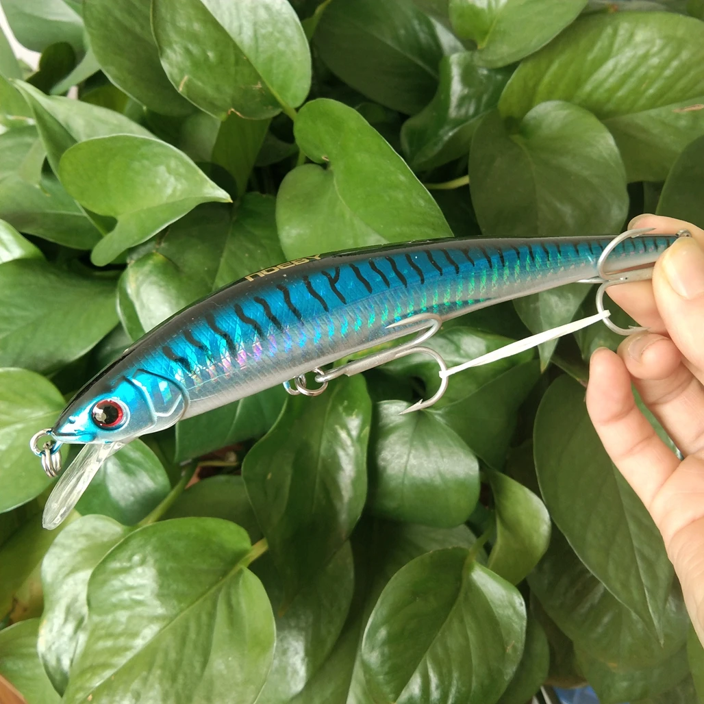 

Noeby Long Casting Minnow Fishing Lure 150mm 31g Floating Hard Bait for Saltwater Fishing Tackle with 3D Eyes