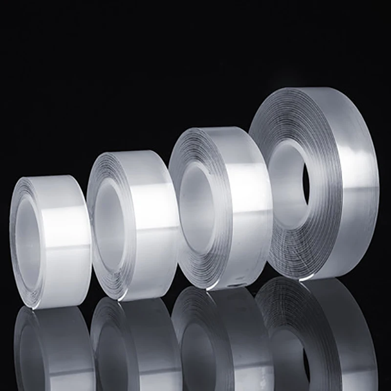 

3M Tape Double Sided Waterproof Wall Stickers Transparent Monster Tape Nano Magic Reusable Tracsless Heat Resistant 5M Tape