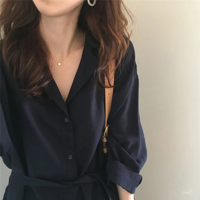 

2020 Fashion Trench Coat For Women Silm Loose Lapel Over The Knee Trench Coat Ladies Sunscreen Trench Coat Clothing For Women