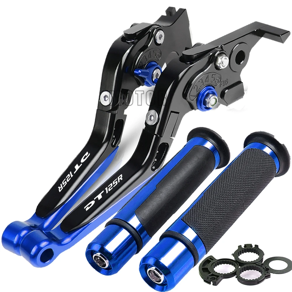 For Yamaha DT125R DT 125R 2000 2001 2002 2003 2004 Motorcycle Extendable Brake Clutch Levers Handlebar Hand Grips Accessories | Автомобили
