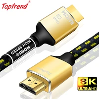 toptrend 8k hdmi cable 48gpbs ultra high speed hdmi 2 1 cables 8k 60hz 4k 120hz braided cord compatible with hdtv xbox ps4 ps5